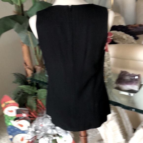 SZ 6 JULIAN TAYLOR 2 PIECE PANT SUIT BLACK W/ PALE CREAM  EXCELLENT CONDITION - Picture 4 of 9